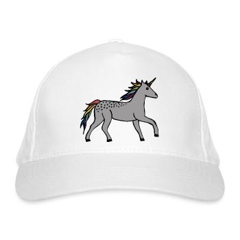 Cute Unicorn - Organic Baseball Cap - white - Front