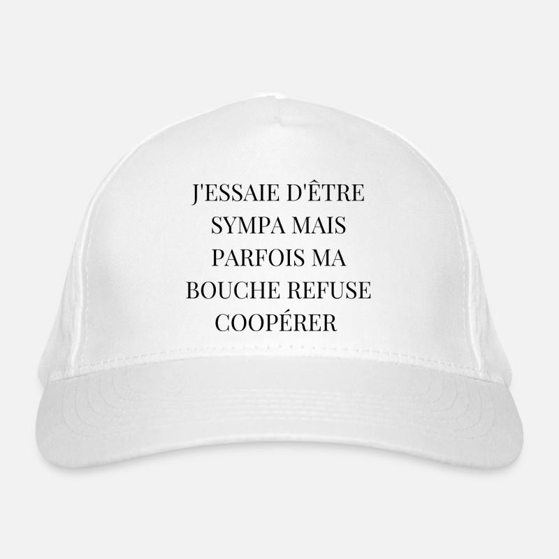 nice but sometimes my mouth refuses to cooperate Organic Baseball Cap