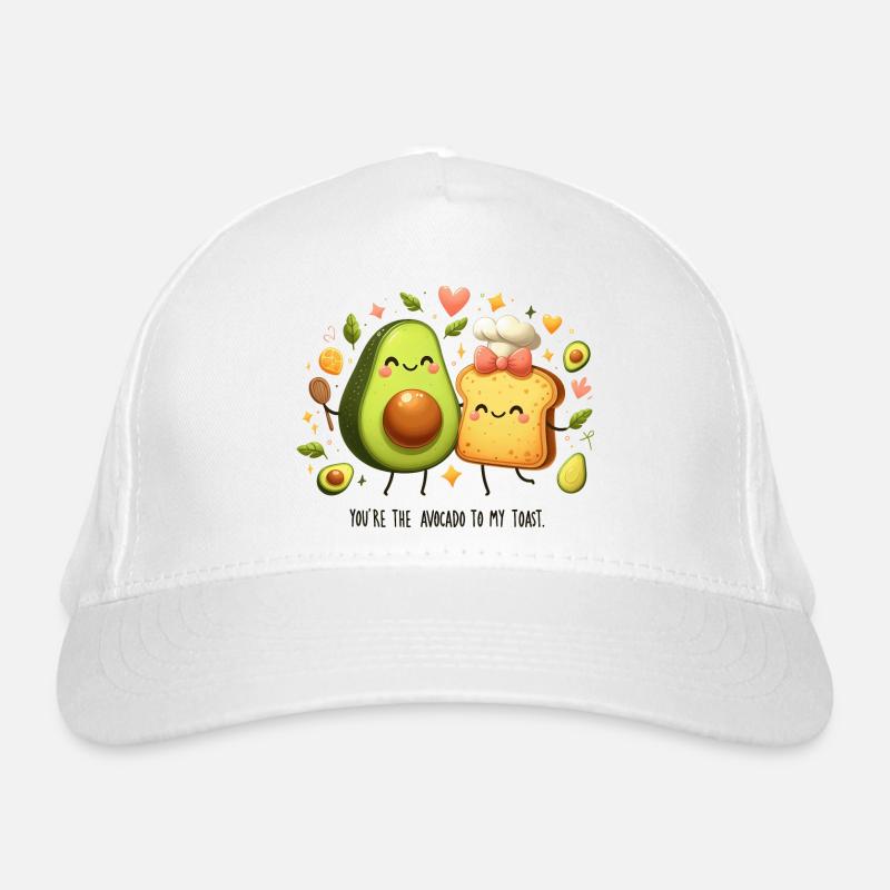 Toast à l’avocat drôle Casquette classique bio