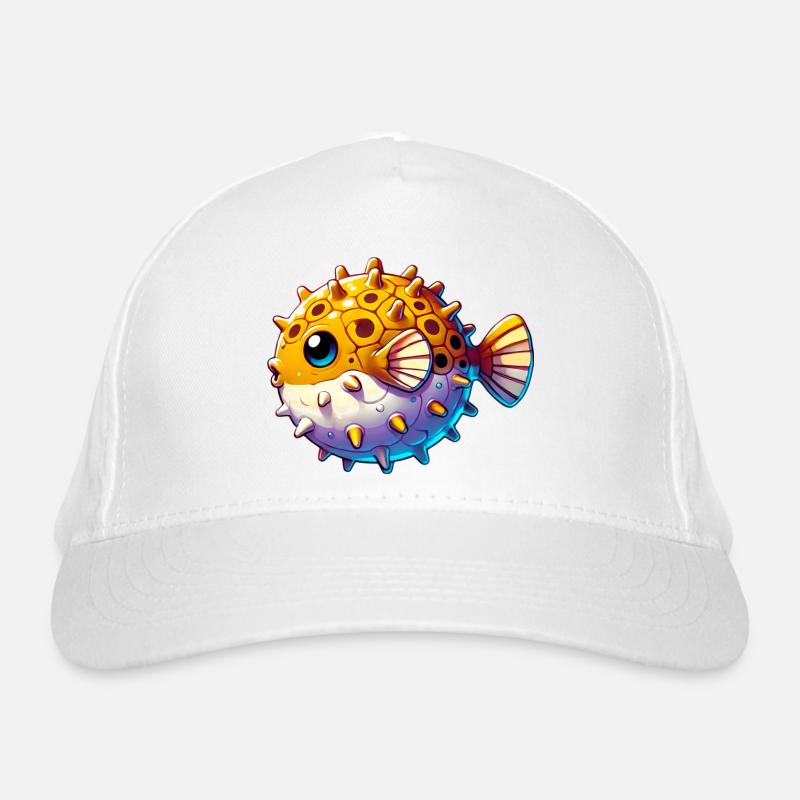 Kugelfisch Bio-Baseballkappe