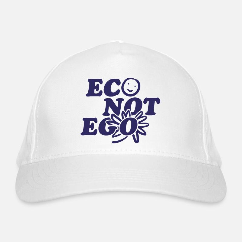 Eco statt Ego Bio-Baseballkappe