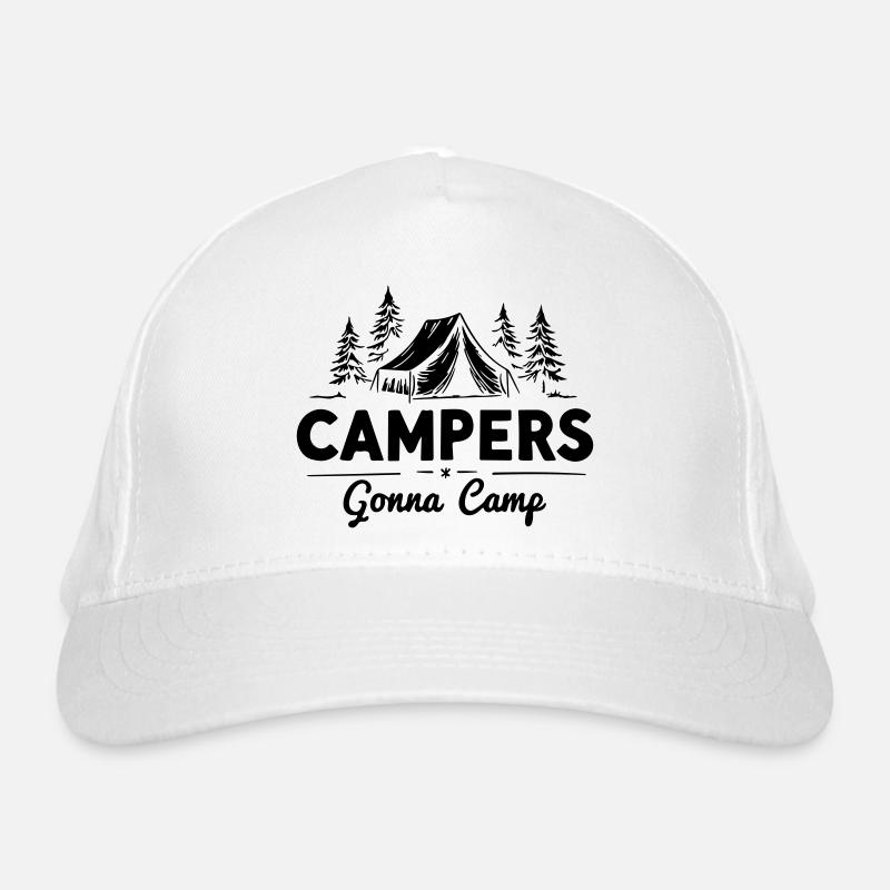 Camper werden campen Bio-Baseballkappe