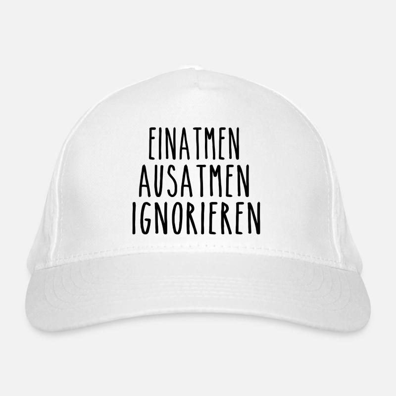 Einatmen Ausatmen Ignorieren Bio-Baseballkappe
