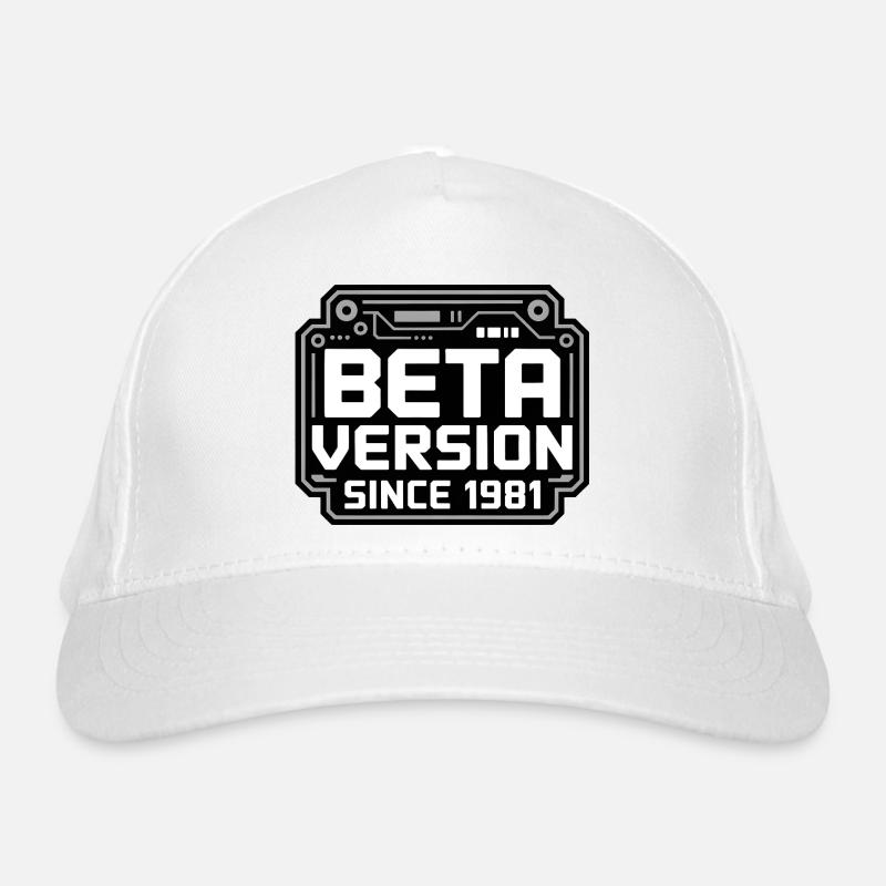 Retro Tech Logo Design Bio-Baseballkappe