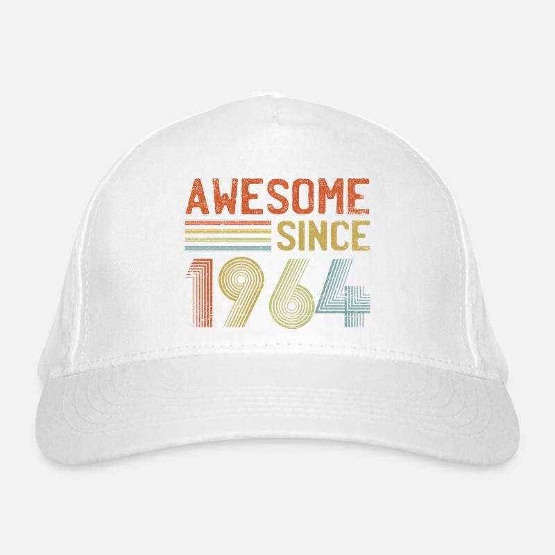 Retro 90s Inspired Typography Design Organic Baseball Cap