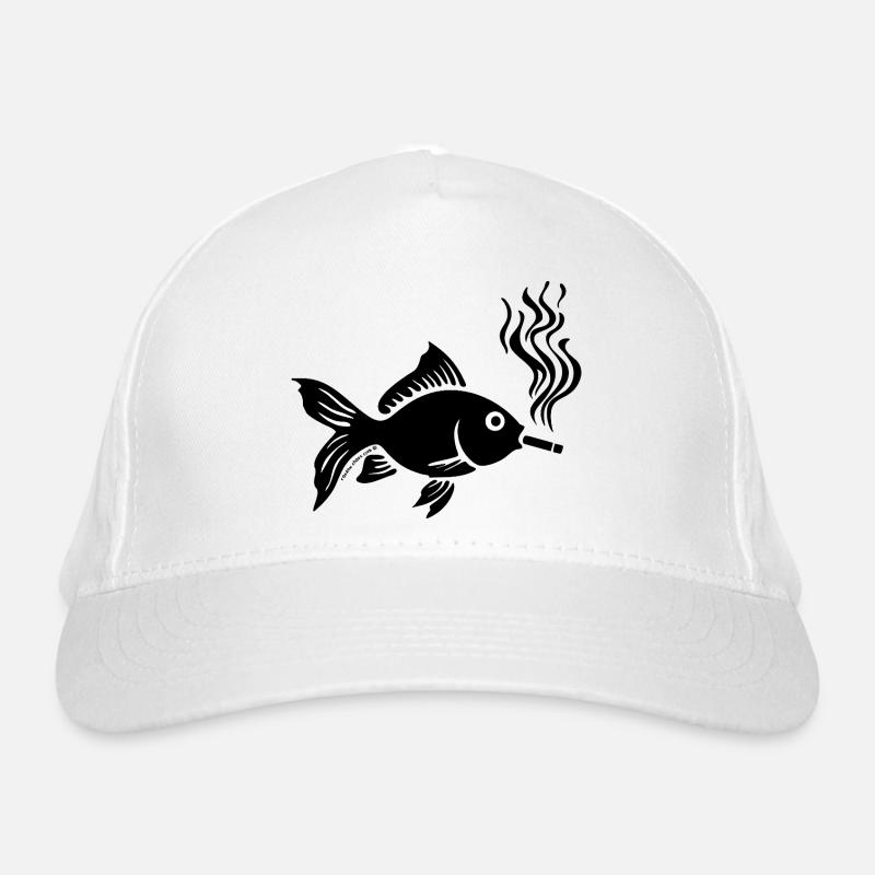 Cursed Goldfish Design – Dark Humor Artwork Organic Baseball Cap