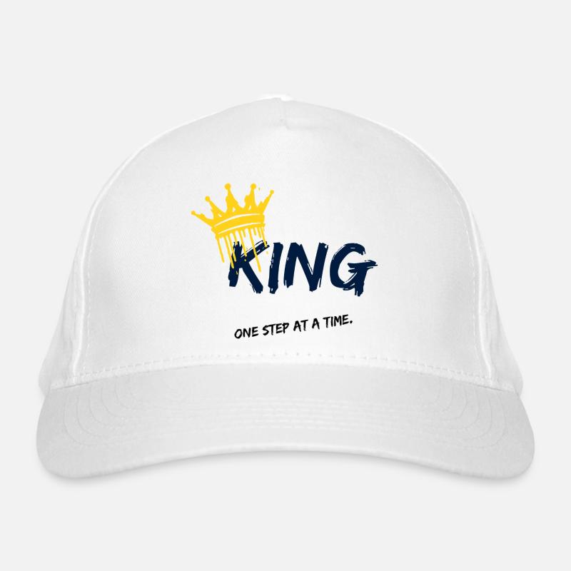 King Spray Krone Schwarz Blau Bio-Baseballkappe
