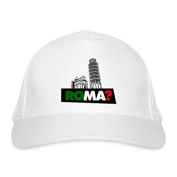 Rome? - Organic Baseball Cap - white - Front