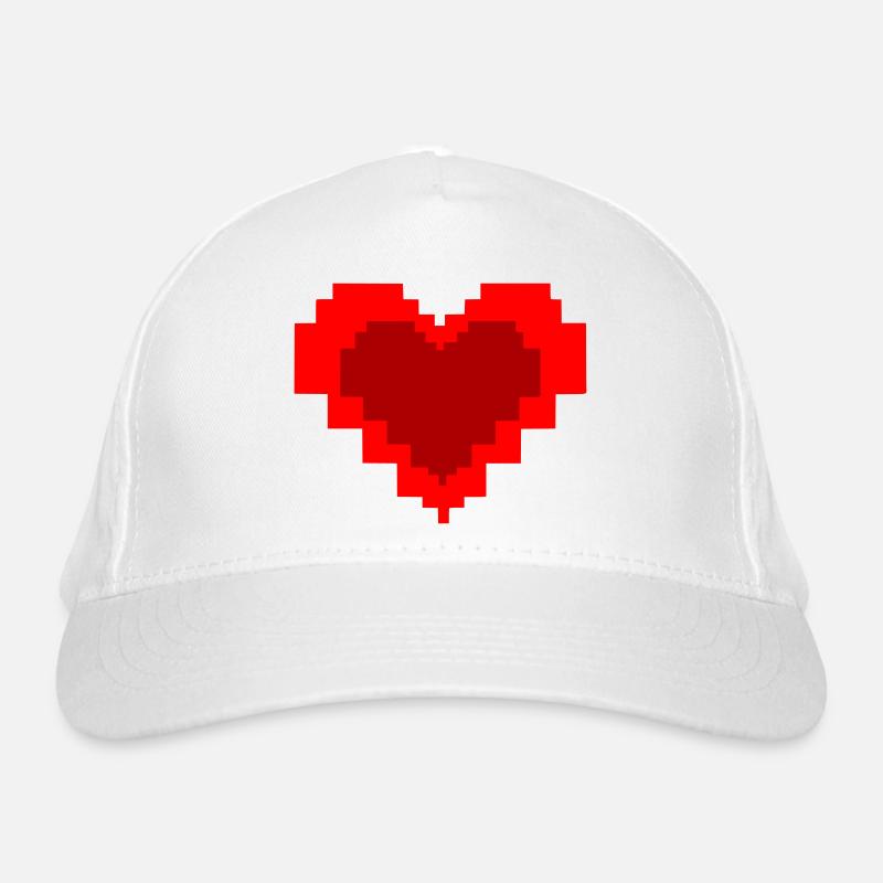 Graphismes Pixel Heart 8 Bits Casquette classique bio