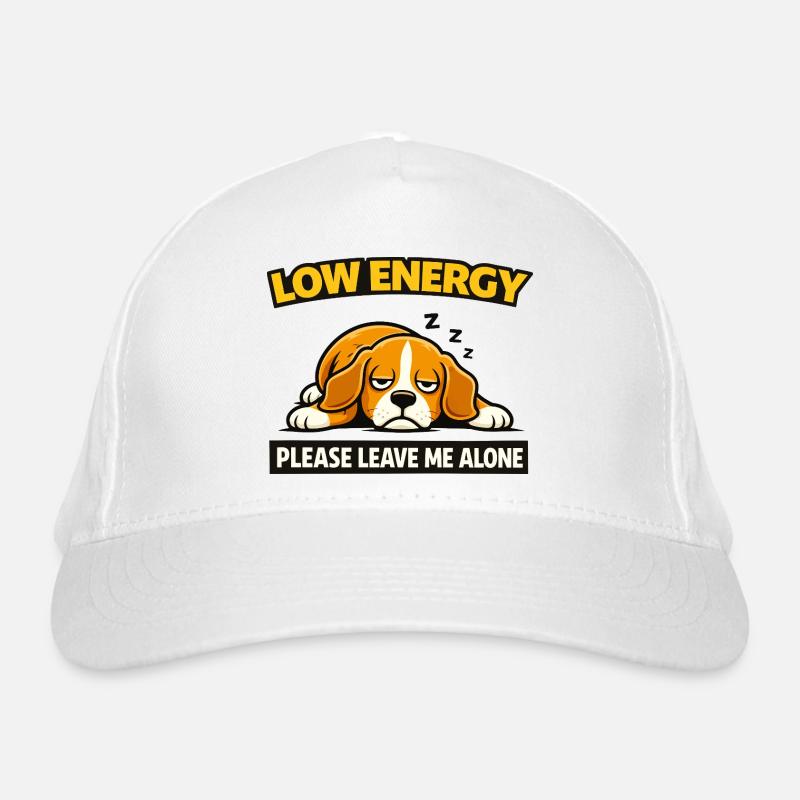 Low-Energy Dog-Sleepy-Meme Bio-Baseballkappe