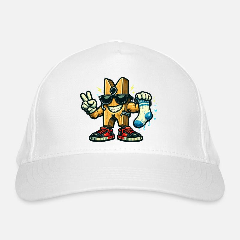 Peg avec lunettes de soleil et chaussette Casquette classique bio