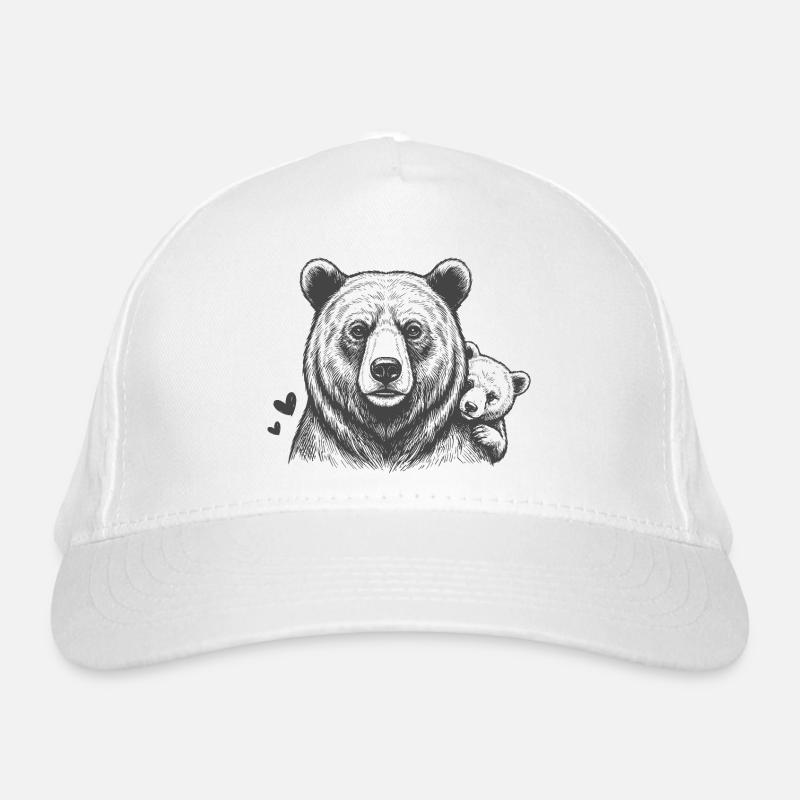 Père ours et bébé Casquette classique bio