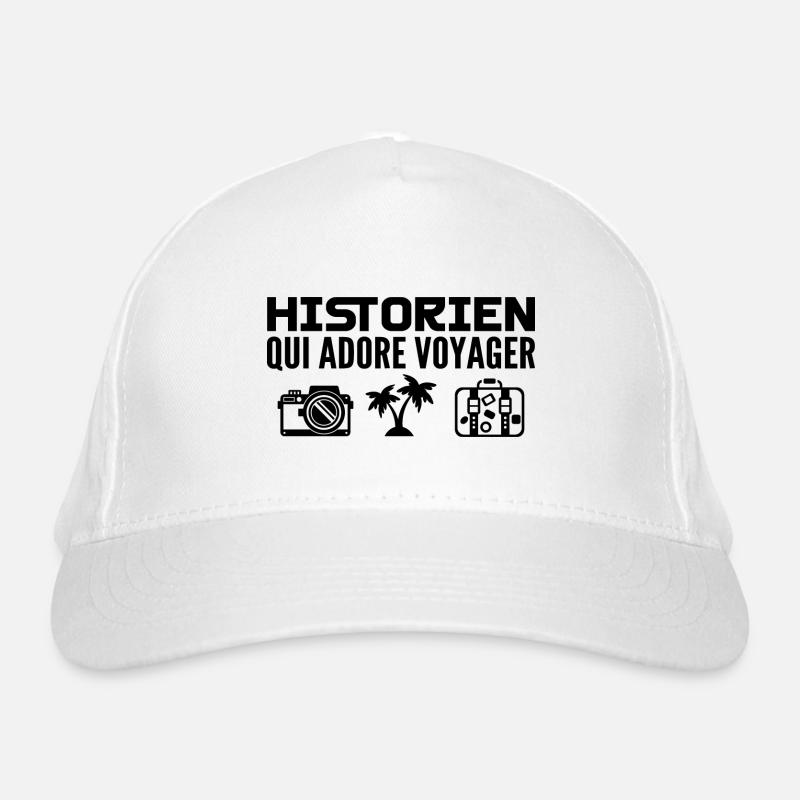 Voyageurs & Historiens : Passion & Découverte Casquette classique bio