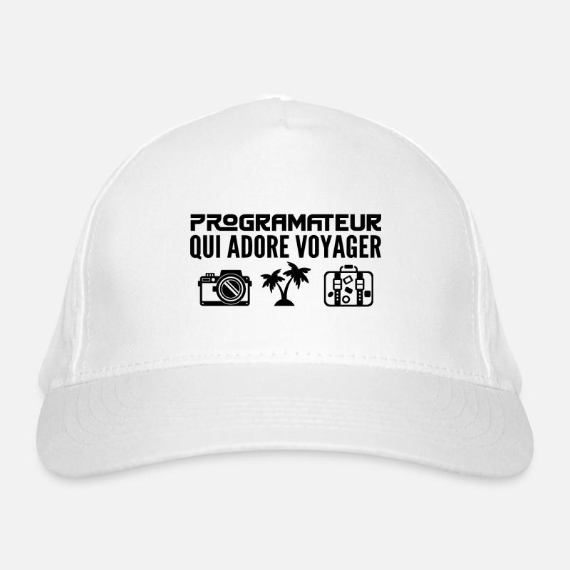 Voyageurs & Programateurs : Passion & Découverte Casquette classique bio