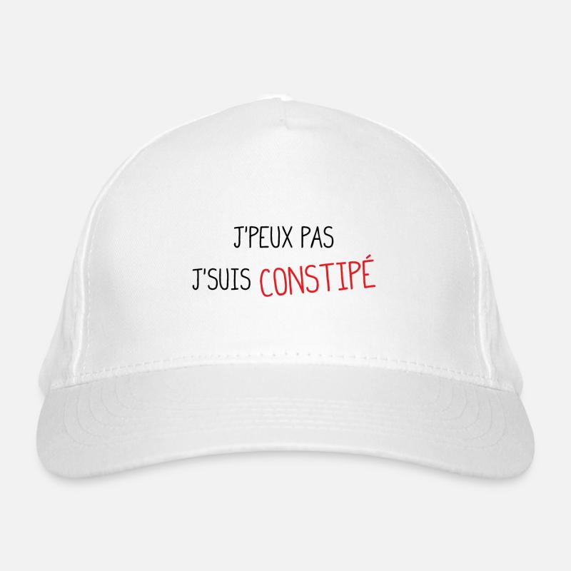 Je peux pas je suis constipé Casquette classique bio