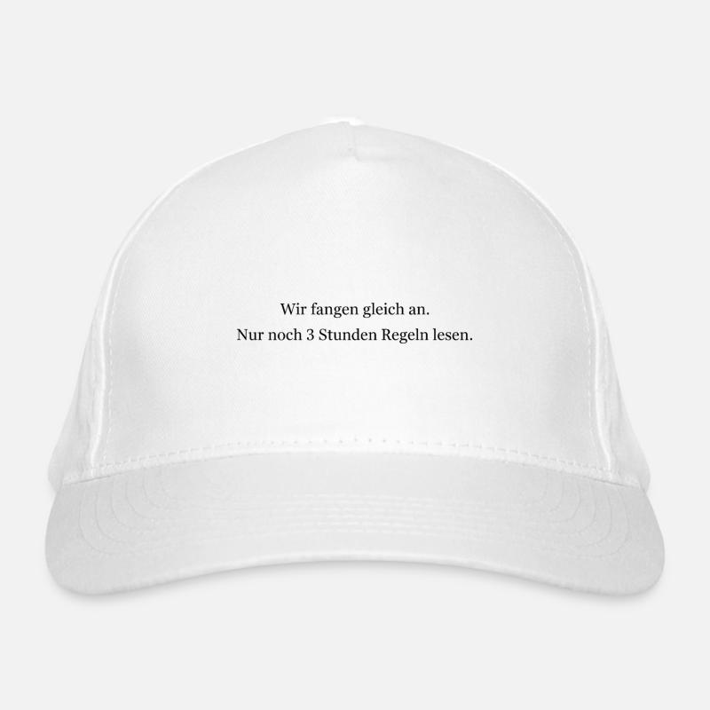 Plus que 3 heures pour lire les règles Casquette classique bio