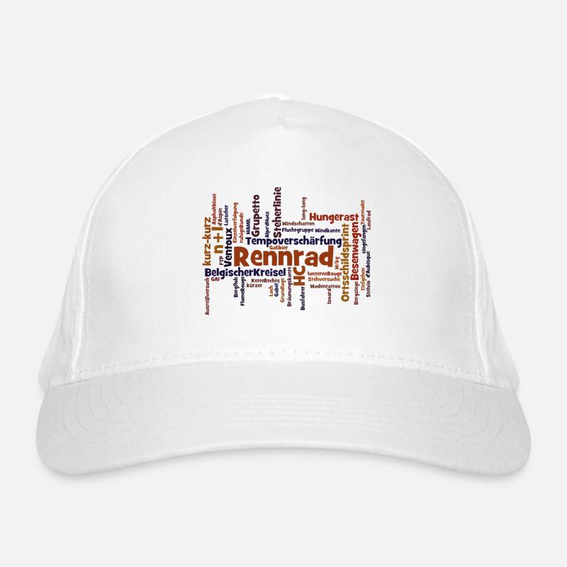 Vélo de route Wordcloud Casquette classique bio