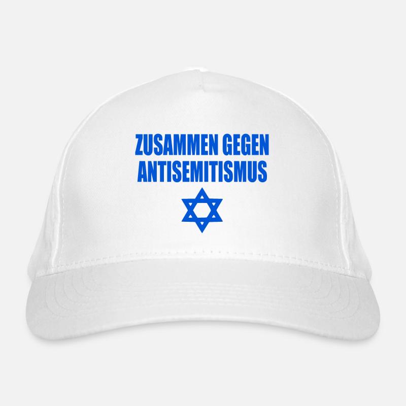zusammen gegen antisemitismus Bio-Baseballkappe