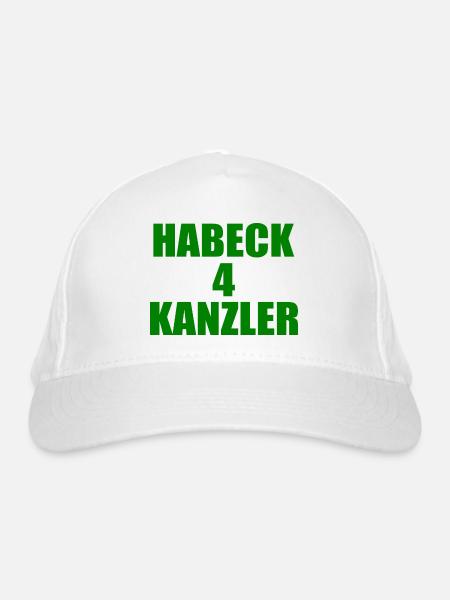habeck 4 kanzler - Bio-Baseballkappe - Weiß