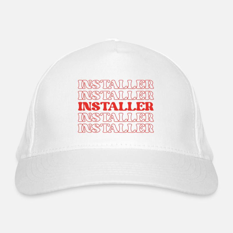 Installateur Techniker Monteur Monteur Fixierer Bio-Baseballkappe