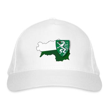Steiermark Styria Bundesland Landkarte Umriss - Bio-Baseballkappe - Weiß - Vorne