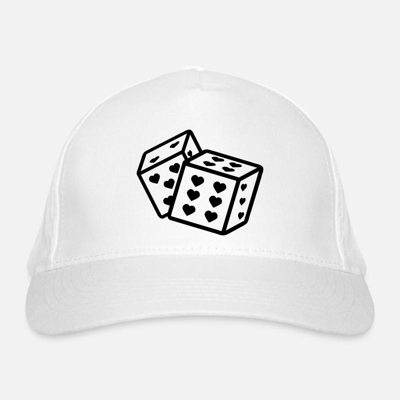 Dice with Heart Heart Dice Player Organic Baseball Cap