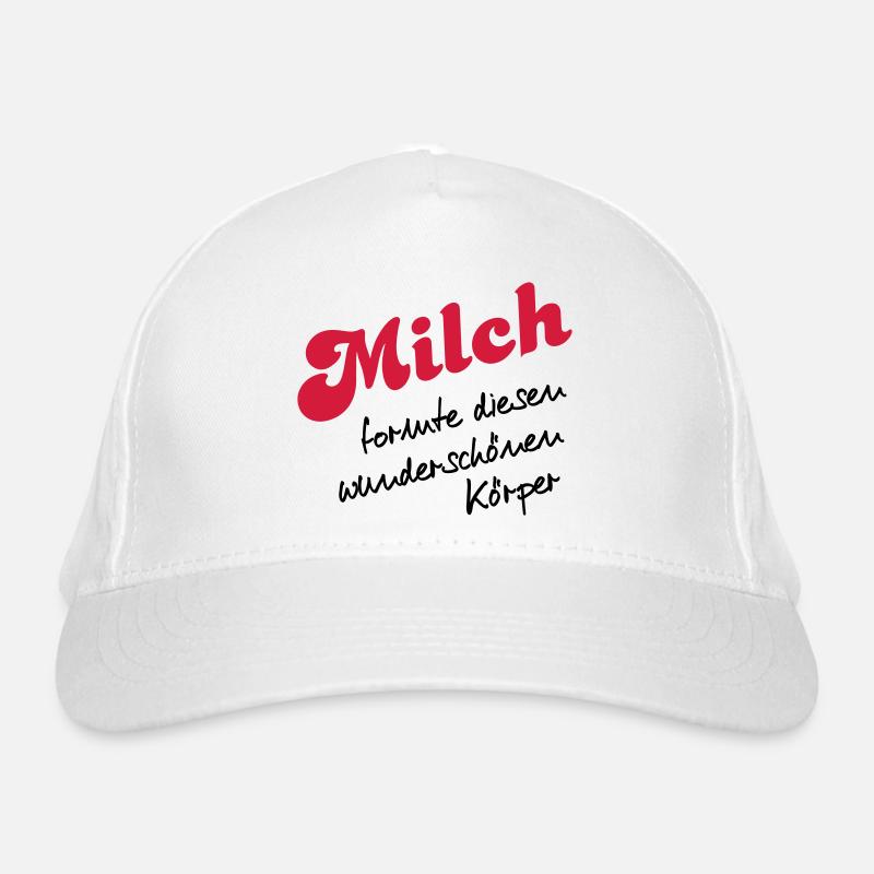 Milch Bio-Baseballkappe