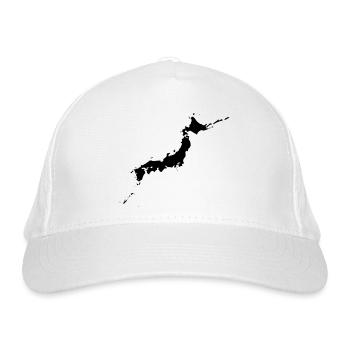 Japan - Bio-Baseballkappe - Weiß - Vorne
