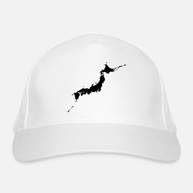 Japan - Bio-Baseballkappe - Weiß