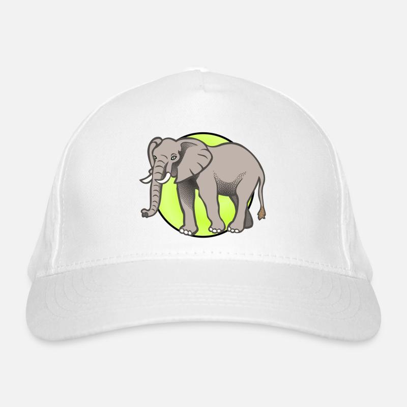 Elephant Elephant Circus Organic Baseball Cap