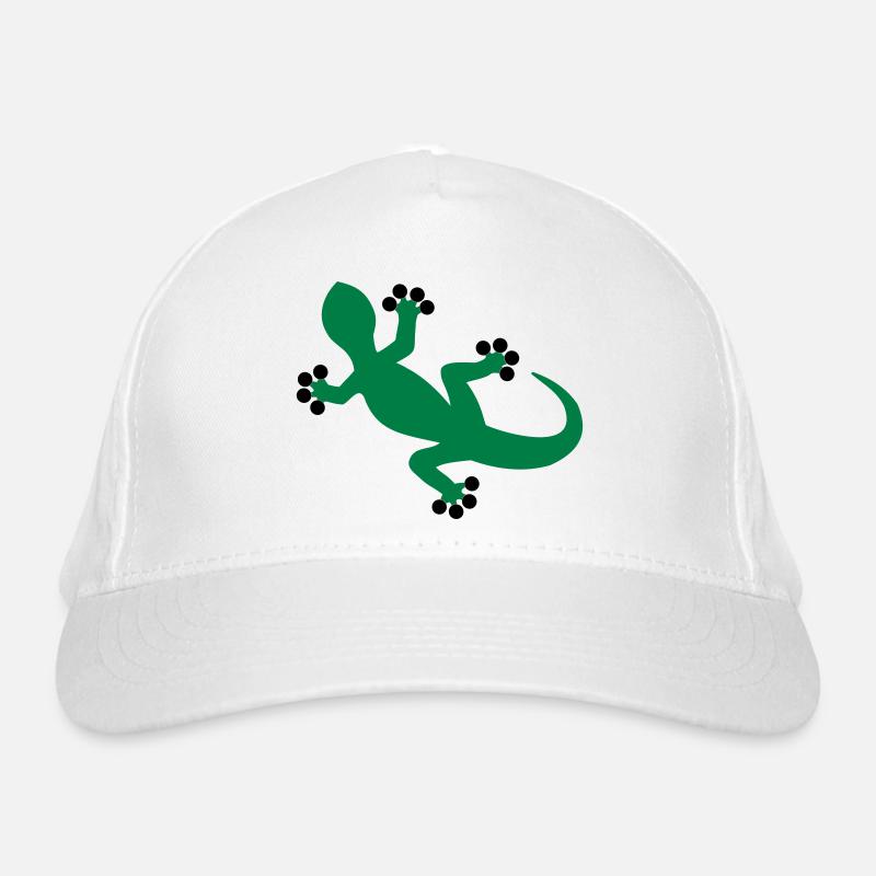 Gecko / Eidechse Bio-Baseballkappe