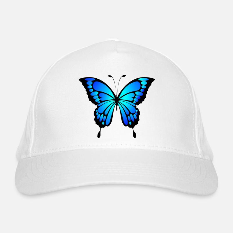 Blue butterfly gift idea Organic Baseball Cap