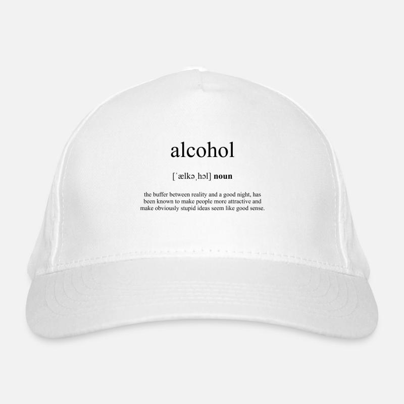 Dictionnaire des définitions de l'alcool Casquette classique bio