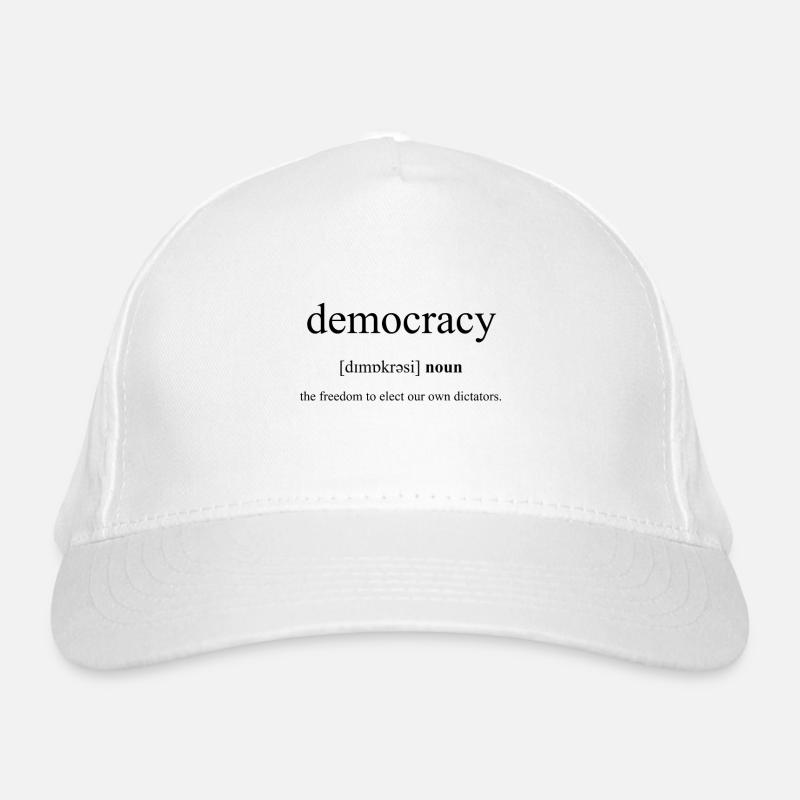 Democracy (Demokratie) Definition Dictionary Bio-Baseballkappe