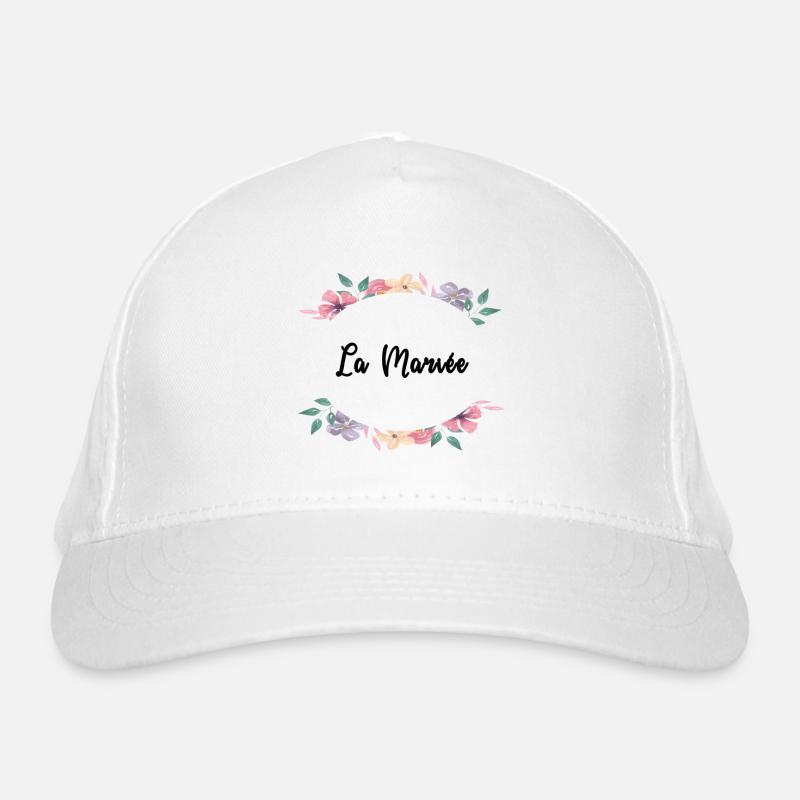Floral theme - The Bride Organic Baseball Cap