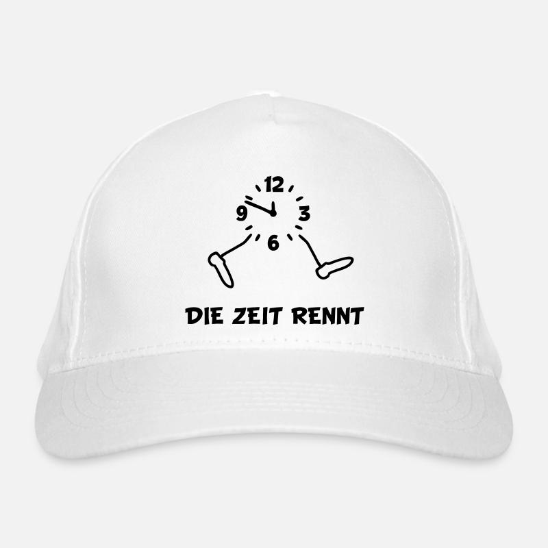 Uhr - Zeit Rennt Bio-Baseballkappe
