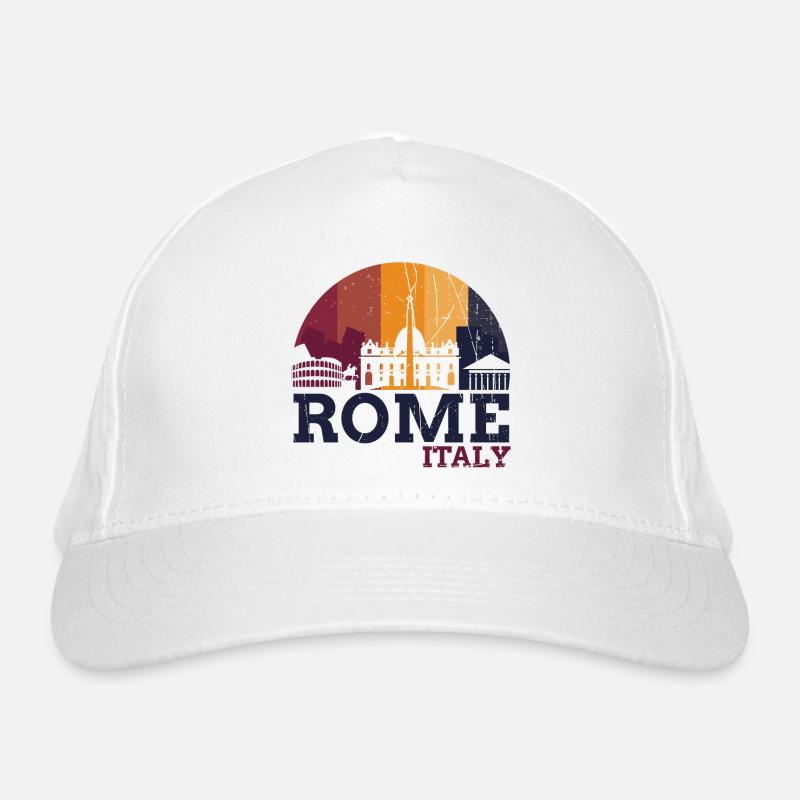 Rom - Italien Bio-Baseballkappe