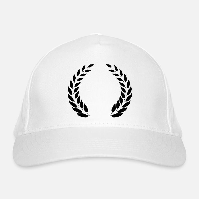 Laurel wreath design Organic Baseball Cap