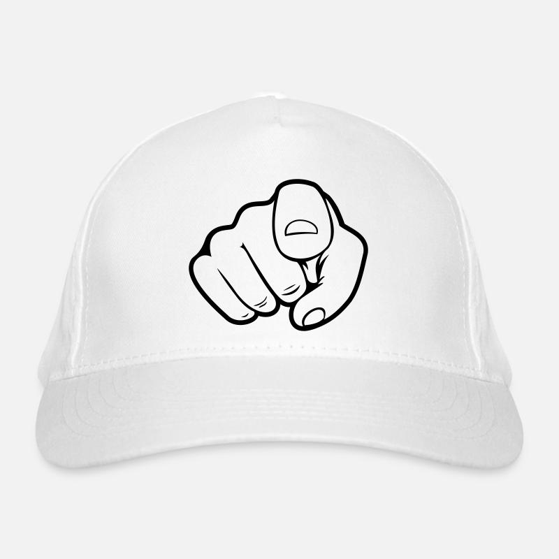 Finger Pointing Hand Organic Baseball Cap