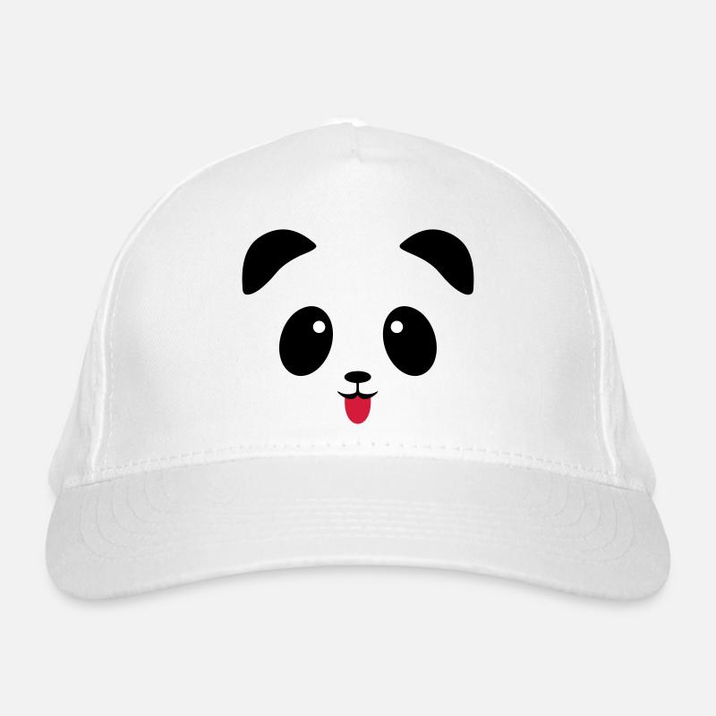 Panda face tongue Organic Baseball Cap