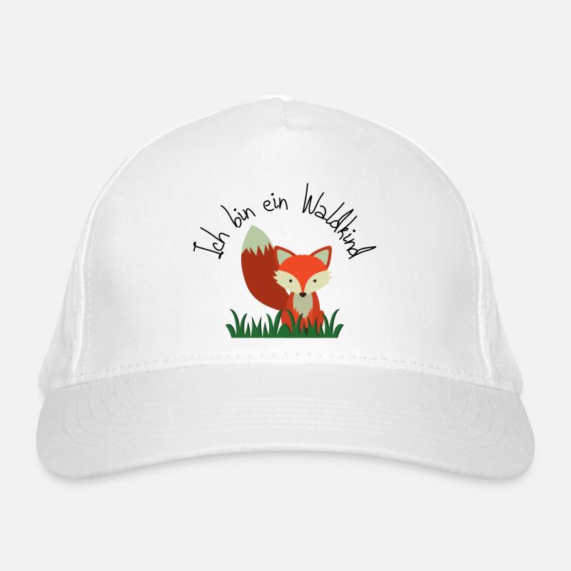 Ich bin ein Waldkind Fuchs Bio-Baseballkappe