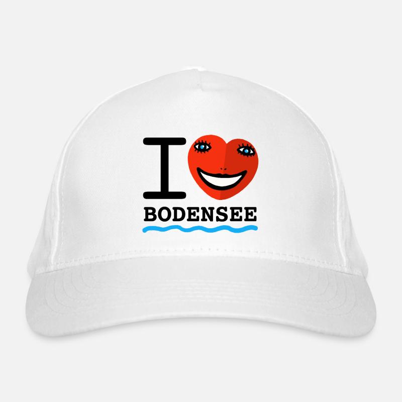 Bodensee Liebe Bio-Baseballkappe