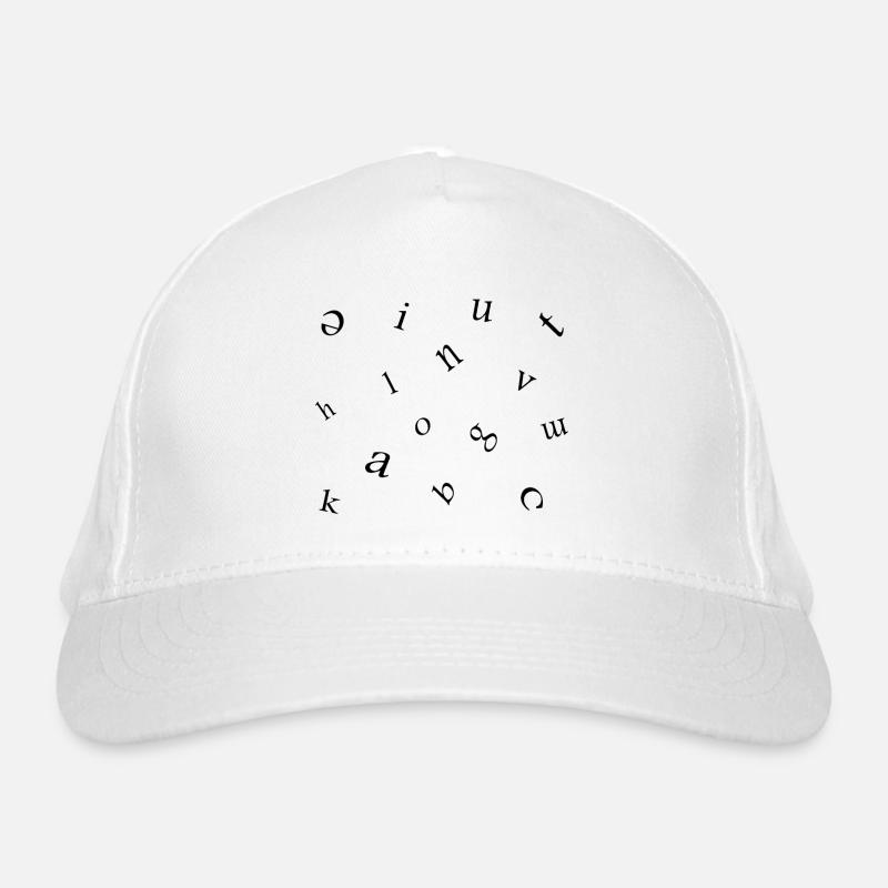 Buchstaben Bio-Baseballkappe