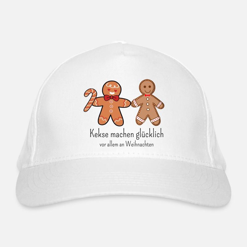 Kekse machen glücklich Bio-Baseballkappe