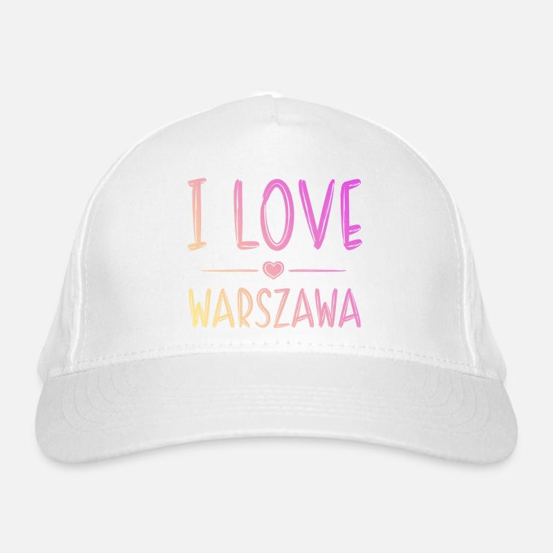 J’aime Varsovie Casquette classique bio