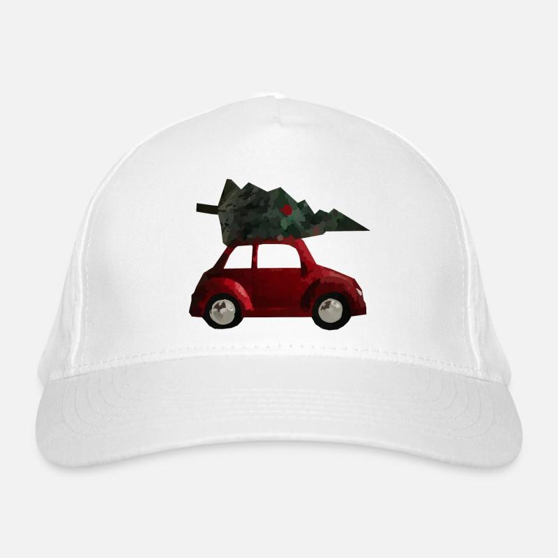 Christmas tree car Organic Baseball Cap