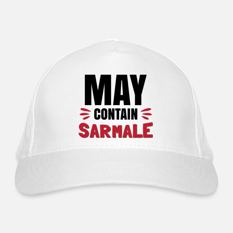 May Contain Sarmale Organic Baseball Cap