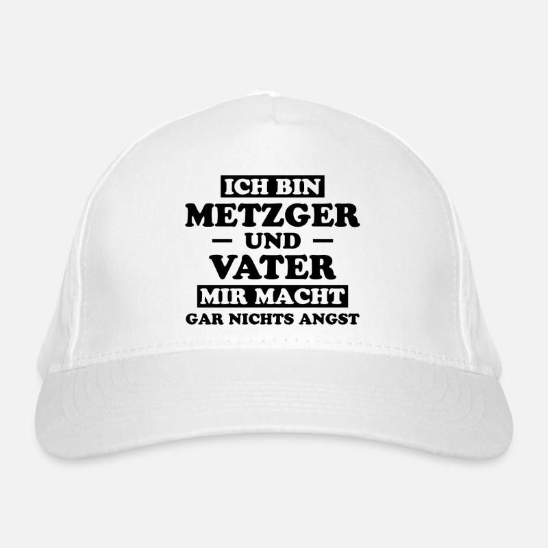 Metzger Beruf Lustiger Spruch Fleischer Geschenk Bio-Baseballkappe