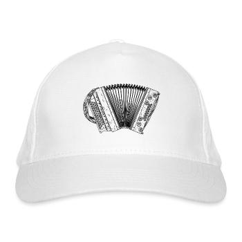 Ziach - Steirische Harmonika - Quetschn  | ZiachON - Bio-Baseballkappe - Weiß - Vorne
