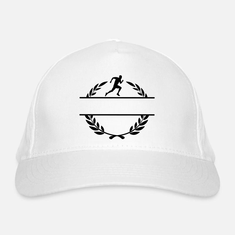 Läufer im Lorbeerkranz Bio-Baseballkappe